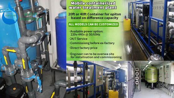 Paket Konteynerli Su Arıtma Tesisi 440v Hydranautics Membran