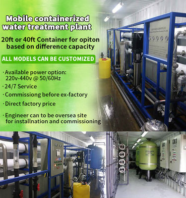 Paket Konteynerli Su Arıtma Tesisi 440v Hydranautics Membran
