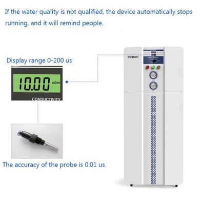 PLC Kontrollü Laboratuvar 50LPH için 1.5kw Deiyonize Su Sistemi
