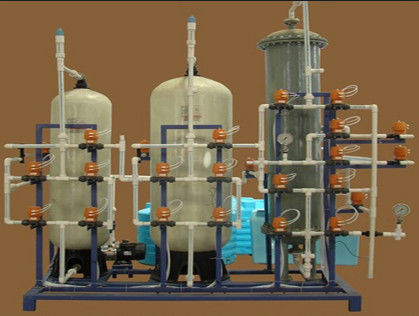 600KG Laboratuvar Deiyonize Su Sistemi, FRP demineralizasyon su arıtma tesisi