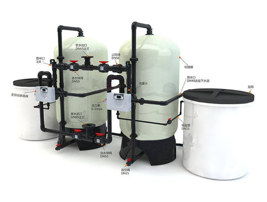 H2o Su Filtrasyon Sistemi ve Yumuşatıcı PLC Bileşenleri UPVC Malzeme