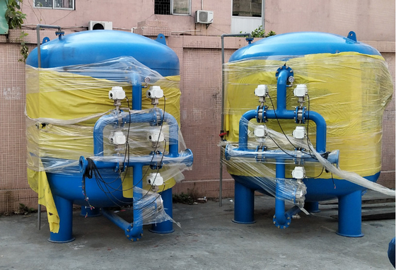 2500L/H Karbon Çelik Paslanmaz Çelik Aktif Karbon Kuvars Kum Filtresi