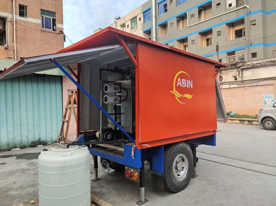 Çekici Römork Araba Seyyar Su Arıtma Mobil Demineralizatör Tralier Satılık Reverse Osmosis Römork