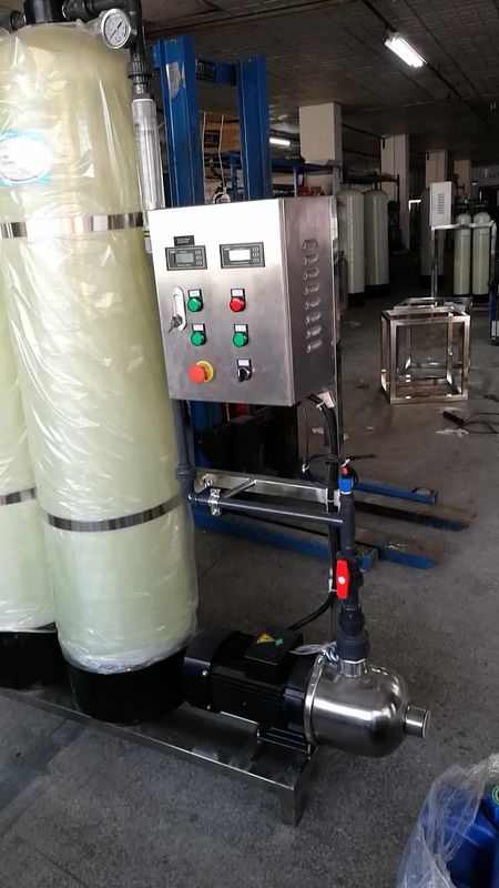 3KW Deiyonize Su Sistemleri, İyon Değiştirme Reçine Filtresi %60 - %75 Geri Kazanım